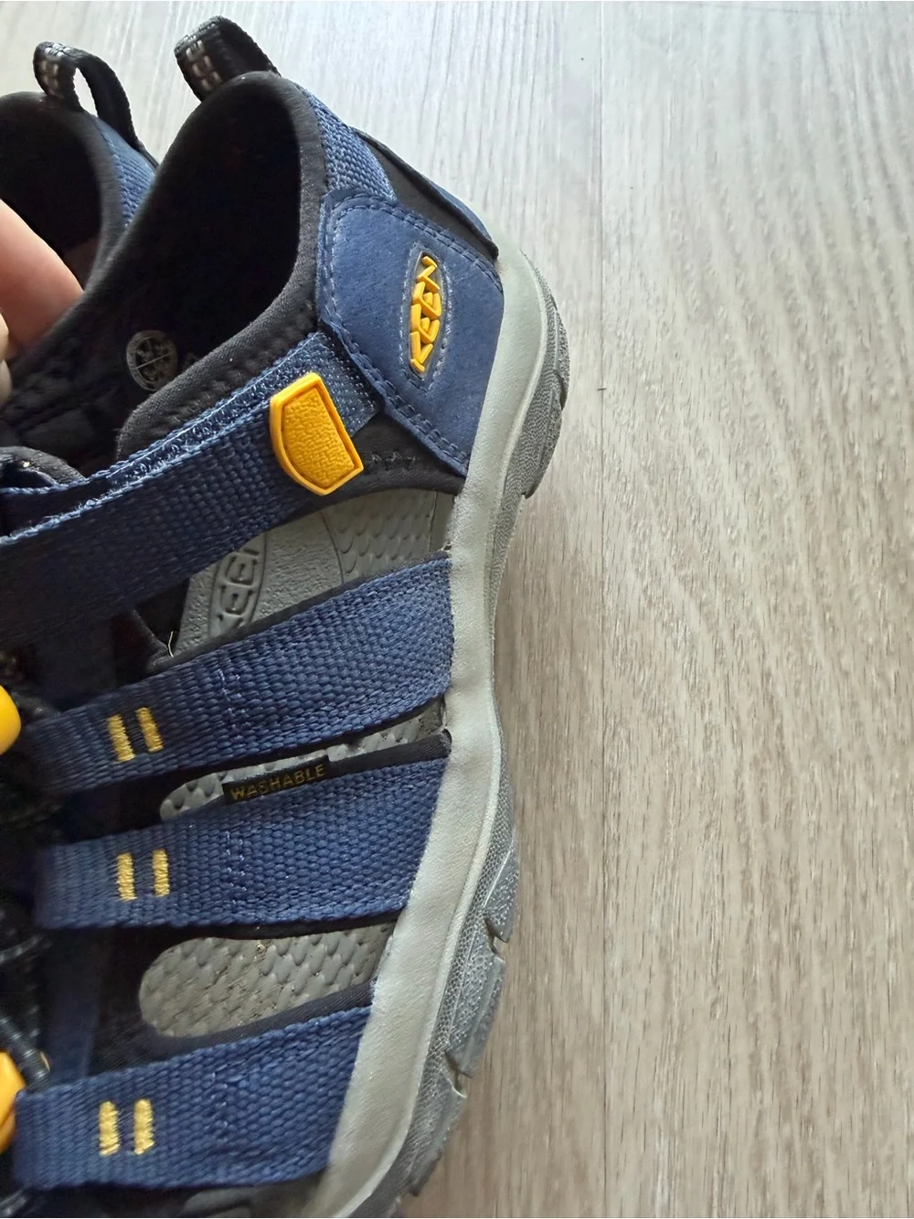 Keen Kids Navy and Yellow Closed-Toe Sport Sandals